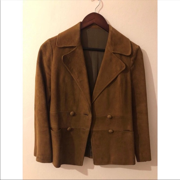 Vintage brown suede coat - Picture 6 of 6